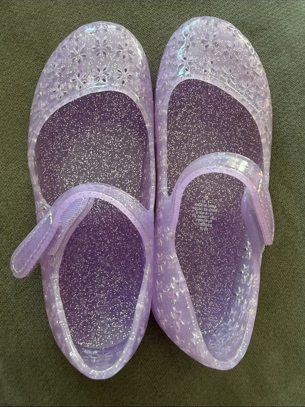Old Navy Glitter Jelly Mary Jane Shoes - Purple